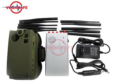 Cell phone jammer china - 8000MAH Rechargable Battery 10W Wifi Signal Jammer With Network Blocking