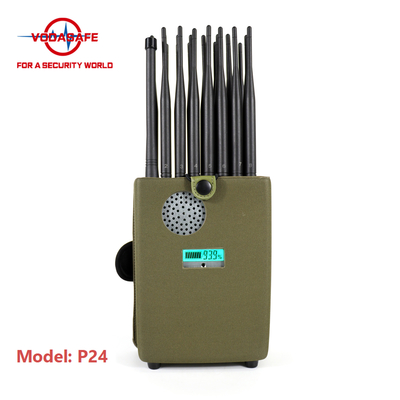5G 4G 3G 2G Mobile Phone Signal Jammer 24 Antennas Full Bands With DIP Switch