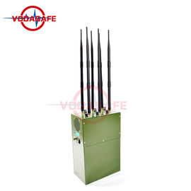30W Mini Backpack Signal Jammer Remote Control 3dBi External Omni Directional Antenna