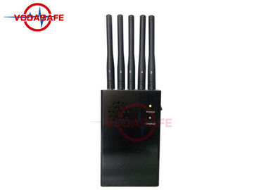 Five Way Wifi Jamming Device , Car GPS Jammer Supports Use While Battery Charging