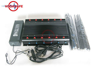 Full Band Mobile Phone Signal Blocker , Cell Phone Jammer With 12V Car Charger