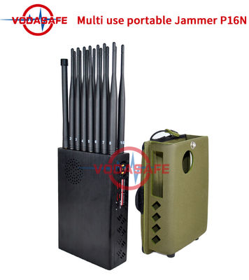 16 Band 12000mAh 25m Mobile Phone Signal Jammer ICNIRP GPS WiFi Signal Jammer