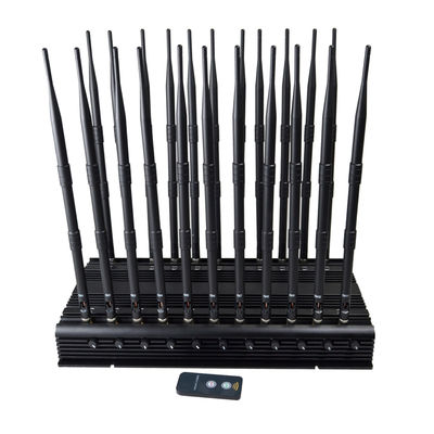 22 Antennas Mobile Phone Signal Jammer All In One Jamming Device With 2-40M Radius