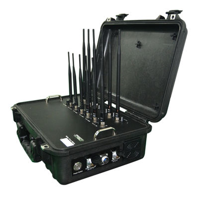 12 Antennas 10-80m Portable Signal Jammer 2/3/4G 86W GPS Signal Jammers