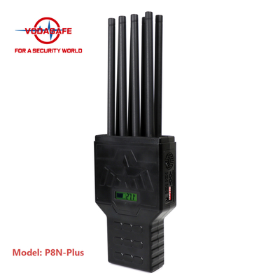 3500mAh Handheld Signal Jammer 8 Bands CDMA GSM 2.5dbi Bluetooth