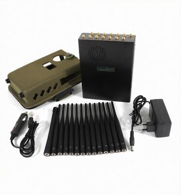 Buy 14 Bands Portable Phone Signal Jammer 25 Meters With Cooling Fan online manufacture