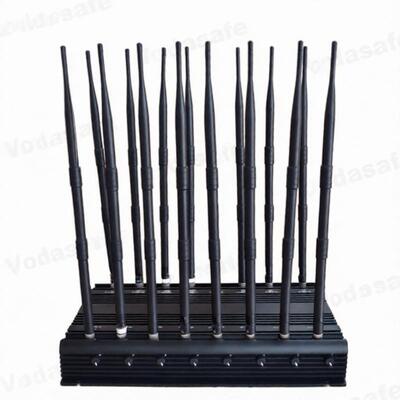 Buy 5.8G Full Band Wifi Signal Jammer 4G LTE 16 Antennas Wifi Signal Blocker online manufacture