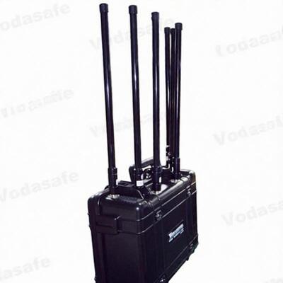 buy Pelican Shell 75W Drone Frequency Jammer , Anti Drone Jammers 27V 20Ah Power Supply online manufacture