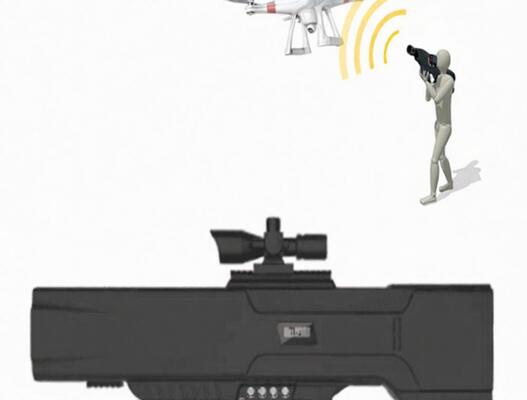 Buy 55W Lithium Battery Drone Signal Jammer 800-1000m For WiFi 2.4GHz 5.8GHz GPSL1 online manufacture