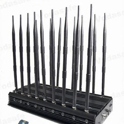buy 18 Antenna 47W Lojack High Power Signal Jammer 4G WiMAX AC Adapter online manufacture