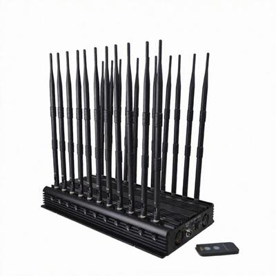 Buy 0-60m Cell Phone Signal Jammer 22 Antennas 46w WiFi GPS 3G 4G online manufacture
