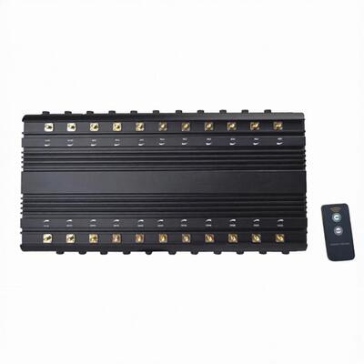 buy 80m Stationary Cell Signal Disruptor GSM 3G 4G 5G Mobile Phone 22 Bands 46w online manufacture
