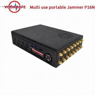 Buy 25m Lithium Battery Portable Signal Blocker 12000mAh 16 Antennas Black Shell online manufacture