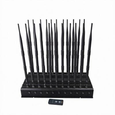 buy Stationary 22 Bands Cell Phone Signal Jammer Sweep Jamming For GSM 3G 4G 5G online manufacture