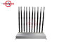 Silver Color Fixed Mobile Phone Signal Jammer With 10 Different Frequencies